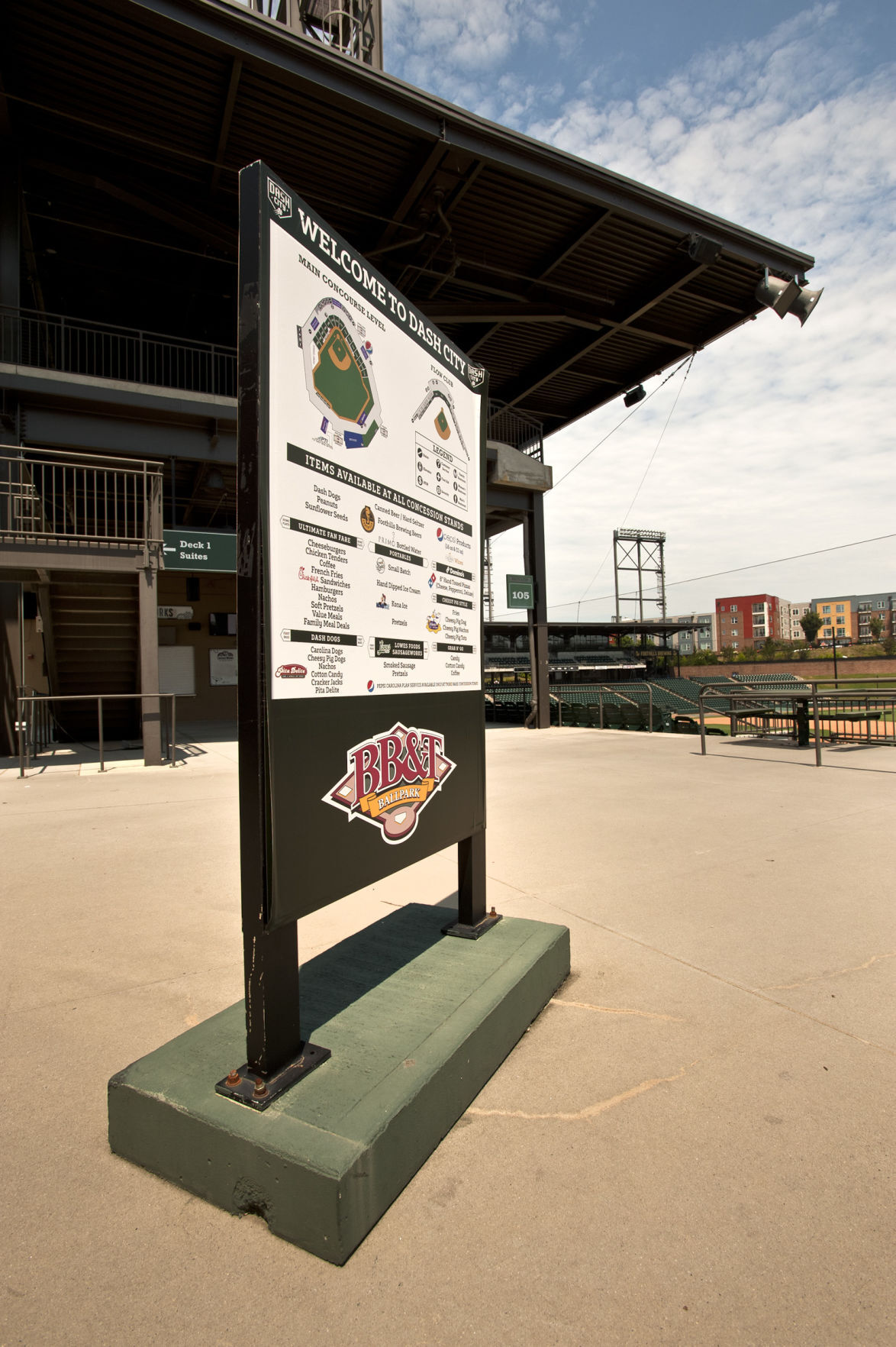 BB&T Ballpark sign removal